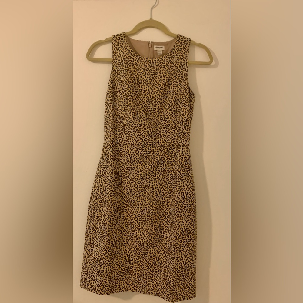 J. Crew Size 00 Leopard Print Dress